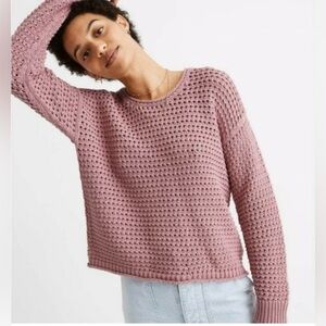 NWT Madewell Austen Open-Stitch Pullover Sweater